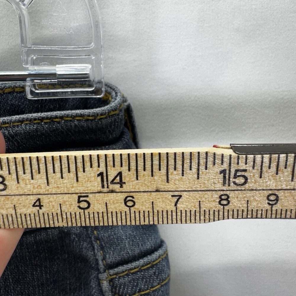 Judy Blue Jeans Womens 7/28 Blue‎ Skinny Fit Distressed Raw Hem Stretch Denim - Picture 6 of 11